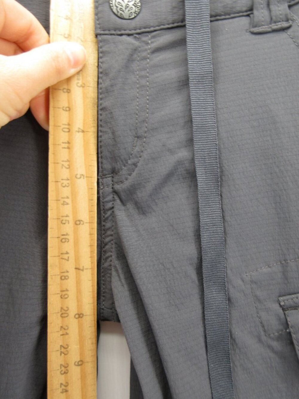 Prana Pants 0 Convertible Cargo Drawstring Ripstop Outdoor Travel - Picture 6 of 14